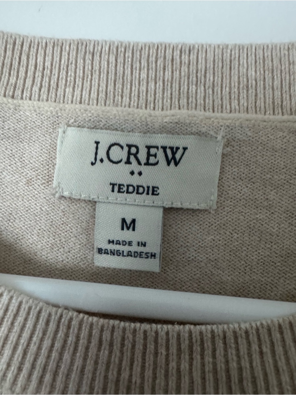 J. Crew Beige Crewneck Sweater with Red & Blue Lobster - Picture 3 of 7
